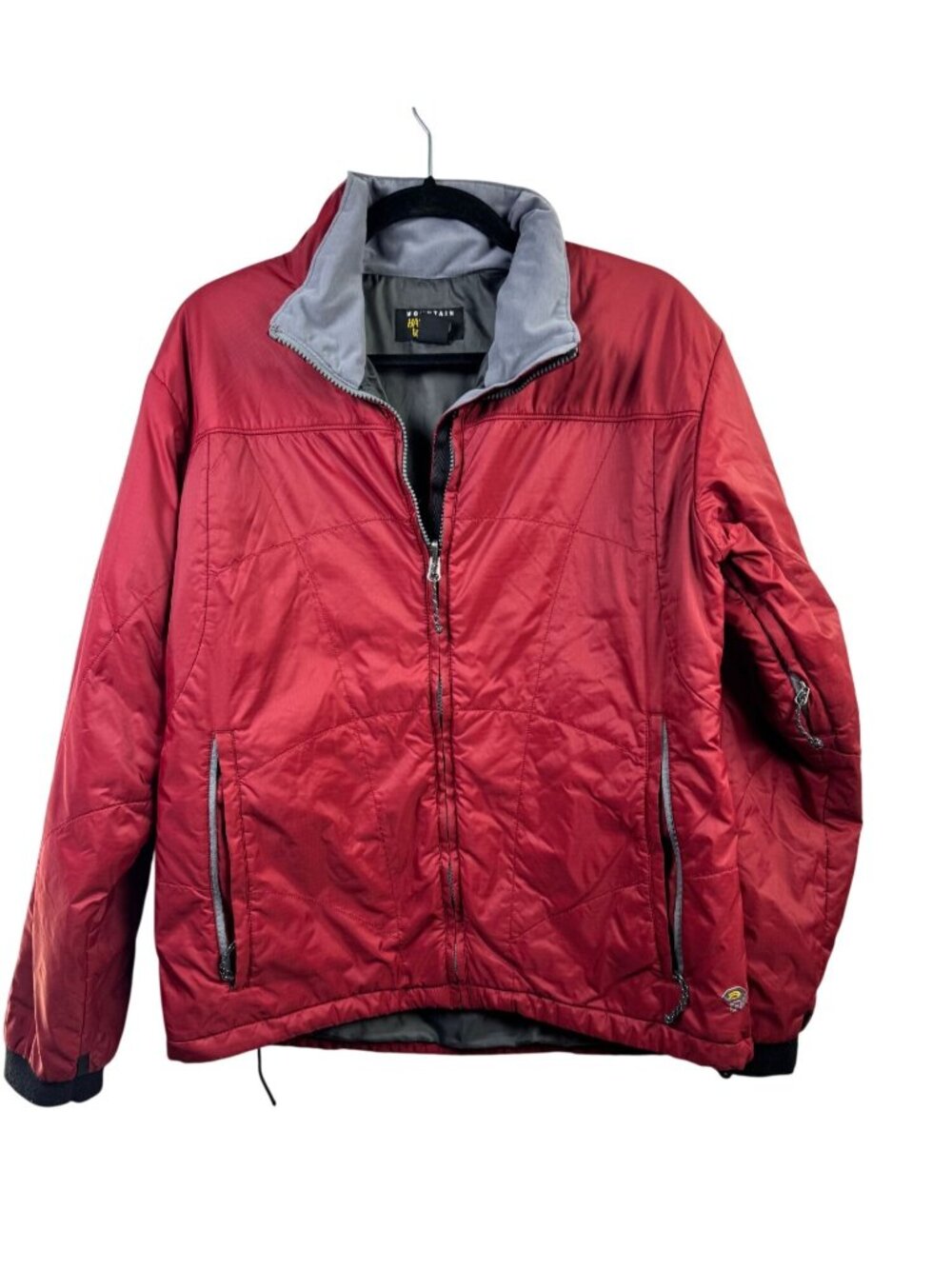 Mountain Hardwear Womens Red Jacket Large Full Zip Insulated Outdoor